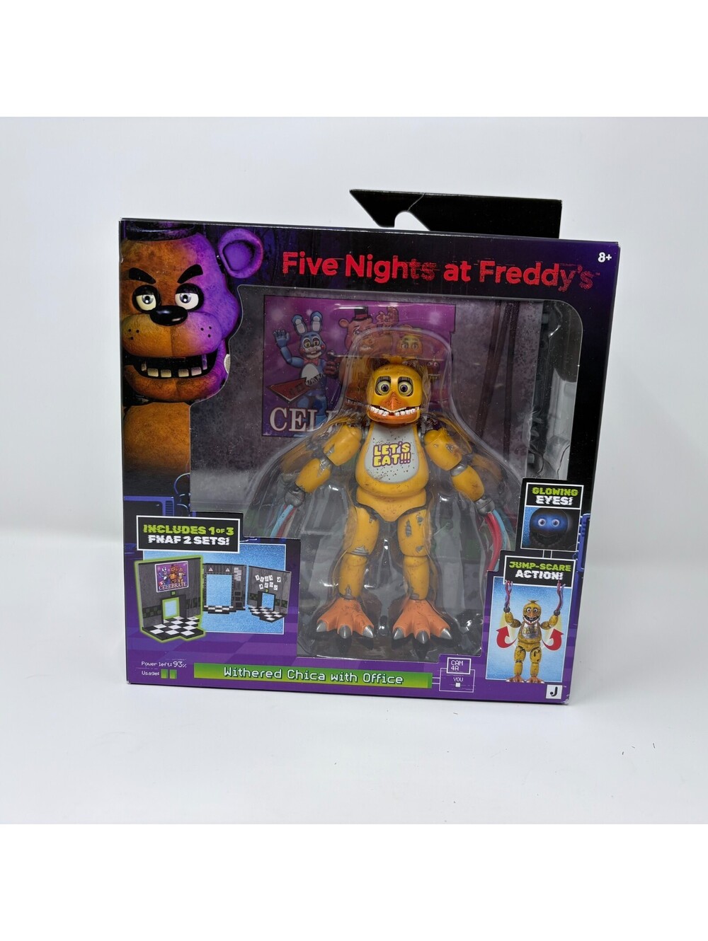 Sealed Jazwares FNAF Five Nights at Freddy's Withered Chica Office Set 5" Figure